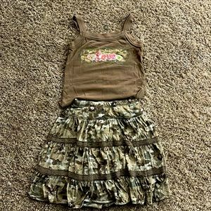 Cute camouflage set from children place in size 4